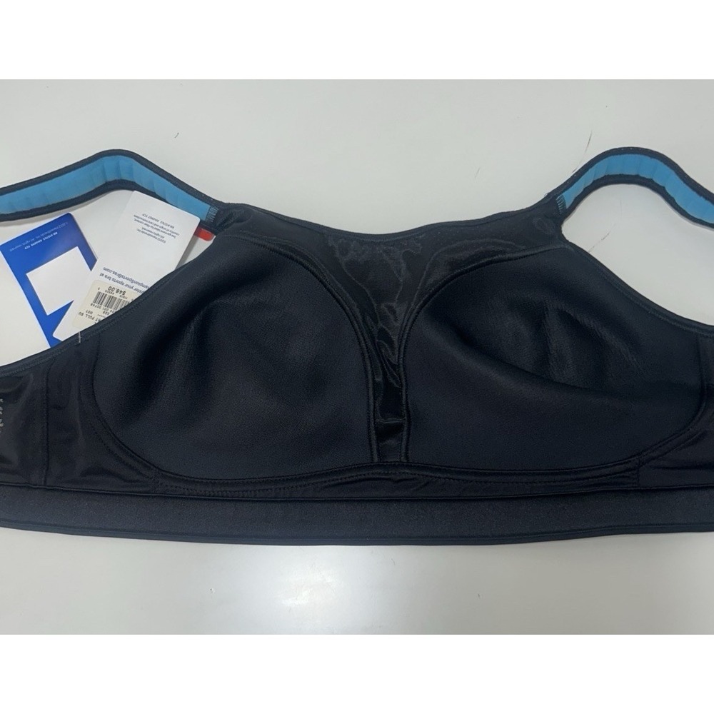 Champion Black Sports Bra Max Support Wireless Tagless Nylon Spandex Womens 36D - Picture 3 of 9